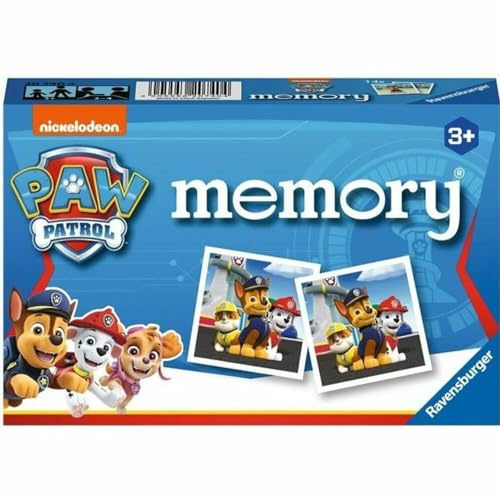 Ravensburger - Jeu Educatif - Memory® - Pat'Patrouille - Un Premier Jeu éducatif mêlant Observation, Association et mémorisation - A partir de 3 Ans - 20740