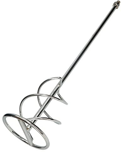 KOTARBAU® Mélangeur de mortier en spirale 140 mm avec filetage M14 pour ciment, plâtre, couleurs, panier mélangeur rond, mélangeur de couleur, mélangeur de plâtre