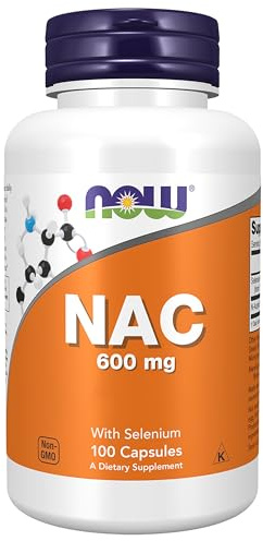 Now Foods, NAC (N-Acétyl Cystéine), 600mg Dépôt de 3 Jours, Complément Alimentaire, 100 Capsules végétaliennes, Testé en Laboratoire, Sans Soja, Sans Gluten, Sans OGM