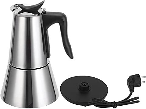 Yuecoom Espressomaschine Mokkakanne, Kaffeemaschine, elektrische Kaffeemaschine, Haushaltskaffeemaschine, Wasserkocher für Zuhause, EU-Stecker, 220 V,Espressokocher Elektrisch