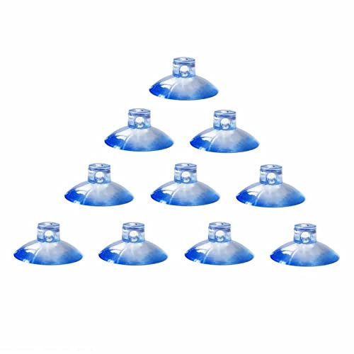 YSJJZRL 10 pièces 25mm avec Trous d'aspiration, ventouses Transparentes sans Crochets pour Crochet Mural de fenêtre