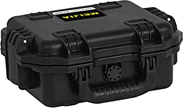 MEIJIA Premium Waterproof Hard Camera Case,Hard Case with Customizable fit Foam,Full Protection with Light&Convenient Design (11.8X9.82X4.7)