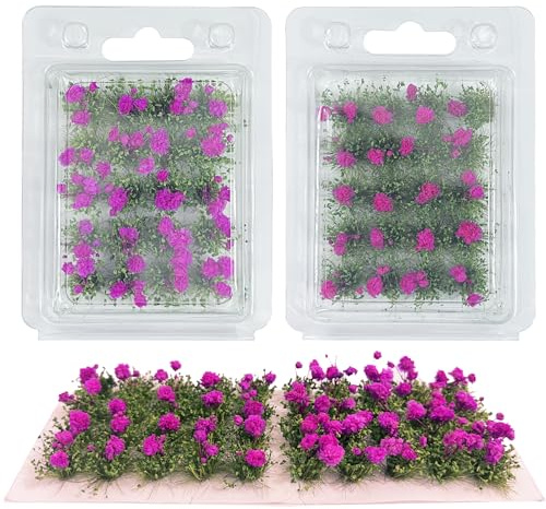 Woohome Flower Grass Sandtischset Blume Modellbau Terrain Model Kit für Miniaturlandschaften, Flower Grass,Sandtisch Themenmodelle, Landschaftsmodell (Stil 2-1)