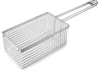 IBILI Parrilla - Cesto para Almejas y verduras - 24x13x8 cm - Acero Inoxidable 18%