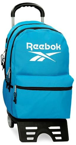 Reebok Boston Mochila Escolar, Azul, 31x44x15 cms