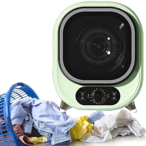 URJWAN Secadora PequeñA, Centrifugadora Compacta Y Mini, Condensador PortáTil, Montaje En Encimera O Pared, Capacidad De Carga De 0,8 Kg, Sondas De Control De Temperatura Duales,B-110V