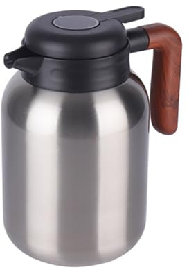 WJUHYGTF Cafetière Thermos De 1,5 L, Pichet Isotherme en Acier Inoxydable 316 Gardant Froid Et Chaud Théière À Double Paroi Isolante sous Vide avec Amovible,D