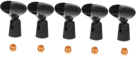 SHOWERORO 5sätze Mikrofonclips Kunststoff Halterungen Für Kabellose Mikrofone Für Ktv Bühnenaufführungen Und Konzerte Und Installieren