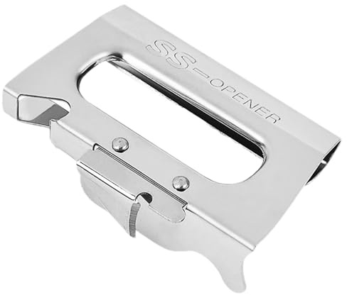 Apriscatole manuale,Apriscatole - Apriscatole a mano in acciaio inossidabile,Apriscatole da taglio sicuro, da cucina, apriscatole per coperchi, apriscatole portatile per birre, lattine e