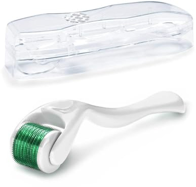 Zemolo Derma-roller 1,0mm, Bartroller Microneedling Roller mit 540 Nadeln Micronadeln, Derma-Roller für Mann & Frau Haarpflege Gesicht und Körper Dehnungsstreifen, Falten, Große Poren