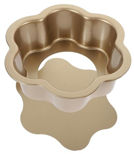 NOLITOY Stampo Torta Forma Fiore Teglia Per Cheesecake Fondo Rimovibile Mini Stampi Dolci Forma Fiore Forno
