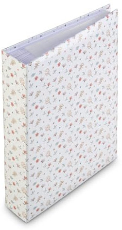 Hama Album Photo à pochette Floral (200 photos 10x15cm, 100 pages, Format 19x25cm, Pochette pour CD, motif Fleurs) Multicolore