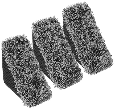 3 PCS Tire Shine Applicator Sponges, Microfiber Tire Brightener Applicator Pad Durable and Reusable Tires Dressing Applicators Pad, Tires Applicator-Pad for Car Detailing Cleaning Sealant Conditioner