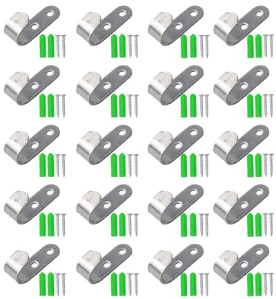 Flaconi 20PCS Ganchos De Fijación Robustos para Remolques,Gancho Metálico Multiusos Adecuado para Garaje Camping,Accesorios De Automóviles,Perfecto para Obtener una Carga de Carga para Remolques,Botes