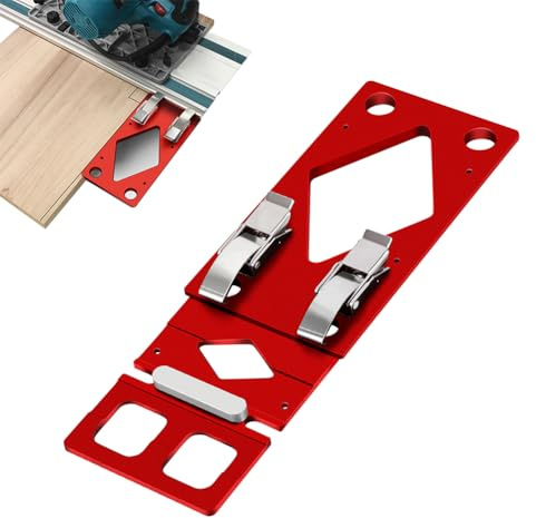 Tope angular para riel de guía, 90° de ángulo recto, abrazadera de guía eléctrica para carpintería, compatible con Festool y Makitas