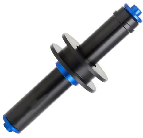 BCIOUS Estabilizador de cadena de bicicleta para mantenimiento y transporte, tensor de aleación de aluminio, se adapta a la liberación rápida y a través de los bujes estabilizadores de cadena de