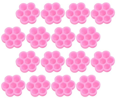 Taza Porta Pestañas de Flor Rosa Pp Desechable, 300 Piezas | Salón Profesional y Uso Doméstico, Resistente al Desgaste y Rotura, Portátil y Ligero