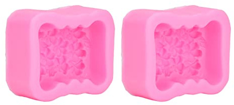 Molde para flores de 2 piezas, color rosa, fiable, duradero, seguro, estable, práctico y Herramienta de cocina lavable para pasteles.