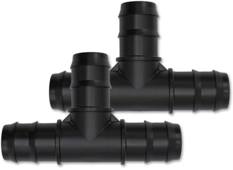Baumaxxe 2x T-Stück Schlauchtülle 32mm - 3-fach T-Schlauchverbinder - bm195 | 3-fach T-Schlauchverbinder 1 1/4 Zoll, 32mm Schlauchanschluss T-Stück, Polypropylen Fitting, Zübehör für 32mm Schläuche
