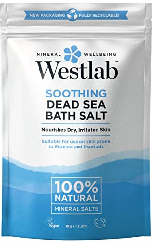 Westlab Pure Mineral Bathing Dead Sea Salt, 1kg (Packaging May Vary)