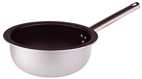 Pentole Agnelli ALSA111BMS20 Padella Antiaderente per Mantecare Salta Pasta E Riso Spessore 3 Millimetri con Manico Tubolare Inox, Diametro 20 cm
