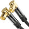 KabelDirekt – 4K TV Aerial Cable, Coaxial Cable, 90° Angled – 0.5m – Digital & Analogue – Available in 0.5-20m (Angled Plug/Socket, DVB-C/DVB-T/DVB-S, black)