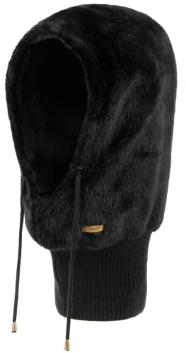 Barts Eliess Teddy Hood Mützenschal Schalmütze Wintermütze Damen - mit Futter Winter Herbst-Winter - One Size schwarz