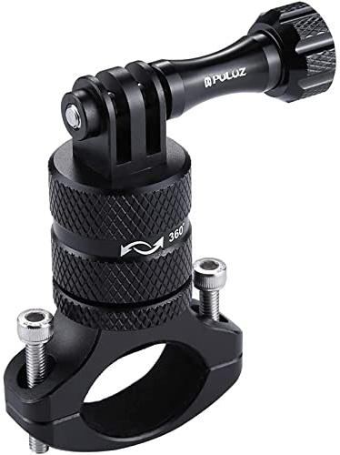 PULUZ Cykelfäste för motorcykel för GoPro cykelmontering, 360 graders rotation aluminium go pro-fäste för GoPro HERO 12 11 10 9 8 7 6 & DJI Osmo Action kamerafäste