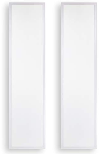 Popp® Pack2 Panel LED 30x120 40W Driver LIFUD 4000Lm IP20 4000K Luz Neutra para Falso Techo Empotrado series ECO Bajo Consumo *Marco No Incluido (30x120cm 4000K)