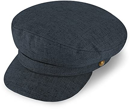 fiebig Austin Schiffermütze mit Leinenband | Mütze aus Leinenmix mit Schirm | Schirmmütze mit Baumwollfutter für das ganze Jahr