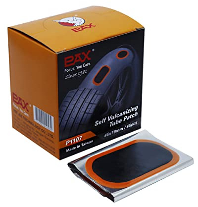 PAX 48 Pcs 46x78mm (1.8x3.1) Oval Inner Tube Patches, Heavy Duty Rubber Puncture Repair Kit for Car, SUV, Truck, Motorcycle, ATV, Lawn Mower & Inflatables - Works with Rubber Cement