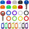 CQQNIU Juego de tapas de llave de goma de 16 piezas, etiquetas de identificación de 8 colores, fácil de identificar para llaves de casa (no apto para llaves más grandes)