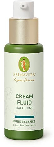 PRIMAVERA Cream Fluid - Mattifying 30 ml - Naturkosmetik - Cremefluid für Ölige Haut und Mischhaut - mattiert und reguliert die Haut - vegan