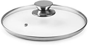IBILI - 971612 - Coperchio di vetro e pomello in acciaio inox 12 cm