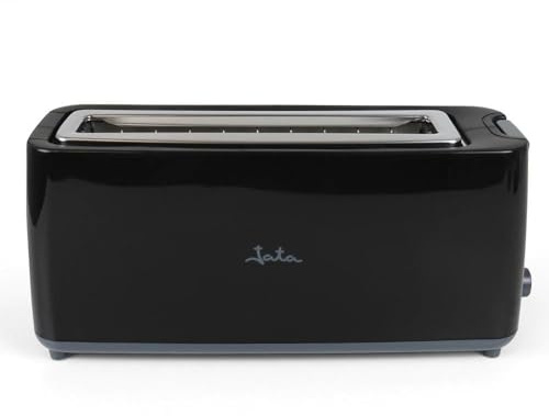 JATA JETT1579 - Tostadora de boca ancha (40 mm) para todo tipo de pan. Centrado automático. Selector electrónico de tostado. 6 posiciones. Función de descongelación y mantenimiento del calor