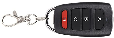 4 Schlüssel Universal Kopier Funkfernbedienung, Einstellbare und Tragbare Drahtlose Garagentor Fernbedienung, Lern Fernbedienung, für Auto Schiebedach, Garagentor