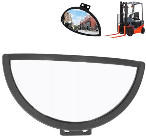 Specchietto Retrovisore per Carrello Elevatore, Ampio Specchio Convesso Regolabile in Vetro e ABS con Visione Panoramica per Magazzino, Sicurezza e Manovra