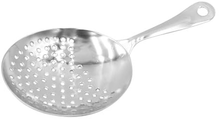 NUZAMAS Filtro per ghiaccio in acciaio inox, cucchiaio schiumarola, strumento barista, 162 x 71 cm, filtro da bar, colino cocktail, filtro barista per cucina, casa, bar commerciale