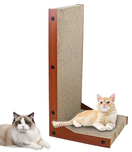 Rascador para gatos en forma de L, para proteger muebles para dormitorio, balcón, estudio, sala de estar