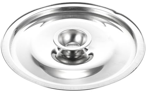 Homoyoyo Edelstahl Ölzylinder Deckel 7 Zoll Mit Griff – Universeller Deckel Für Töpfe Und Pfannen Zum Schutz Vor Spritzern Und Zur Aromaversiegelung