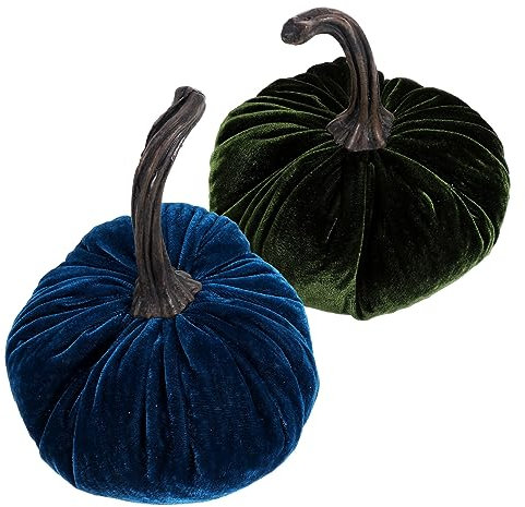 VICASKY 2stücke Realistische Kürbis Deko-Puppen Für Halloween Plüsch Kürbis Kissen Wohn Und Partydekoration Vielseitig Einsetzbar