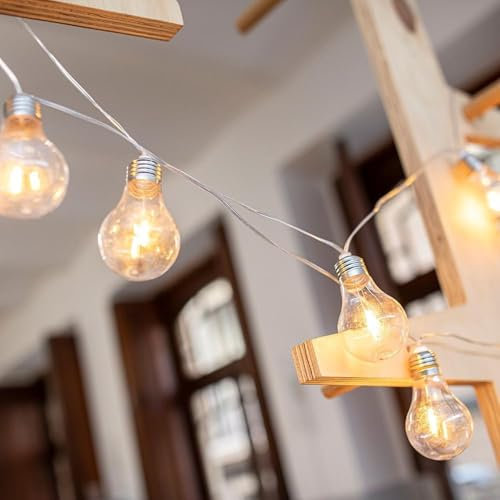 LED Solarlichterkette IP44 450 cm lang Transparent warmweiß 2700 K Modern Außenleuchte Garten Lichterkette außen Balkon Terrasse