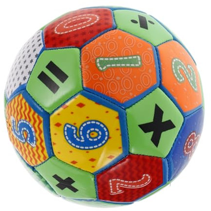 Yardwe Educational Soccer Ball Soft Inflatable Numbers Boy Girl Soccer and Girls Football Early Learning Math Toy