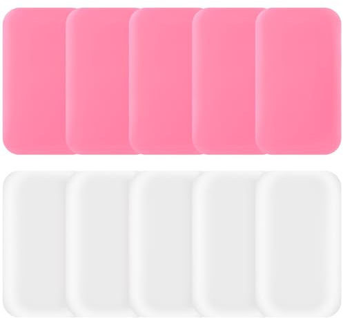 10 almohadillas de silicona para pestañas de silicona, soporte para pestañas postizas, paleta, soporte de extensión de pestañas reutilizables, herramientas para mujeres