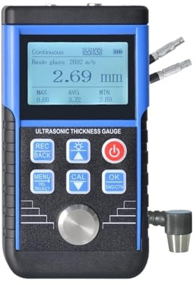 Misuratore di spessore ad ultrasuoni 1,0-350 mm digitale della vernice for metallo, vetro, PVC, acrilico Rilevamento automatico