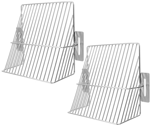 Alipis Protector de Salida de Drenaje Lateral de Acero Inoxidable 2 Piezas Rejilla Fina Antihojas para Canalones y Alcantarillado Tapa para Drenaje Exterior y Garajes Eficaz
