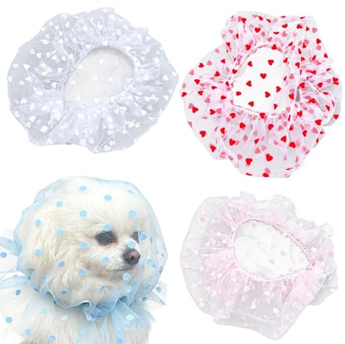 Dog Face Mesh Net, 4Pcs Soft Breathable Quick Release Pet Head Cover, Anti Eating Safety For Dogs Cats, Outdoor Walking Protection Gear For Summer Heat, Park, Social Activities