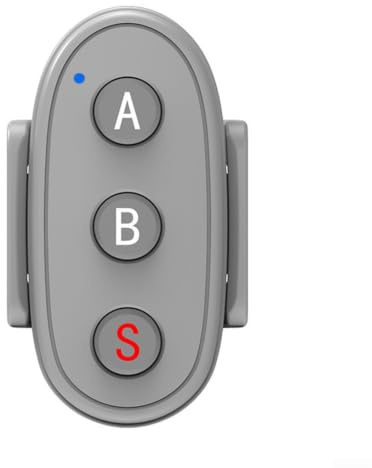 Kabellose Fernbedienung für DJI Action für insta360 Sportkamera, BT-Auslöser mit HD-Farbbildschirm, Bewegungsdatenaufzeichnungsgurt (grau)
