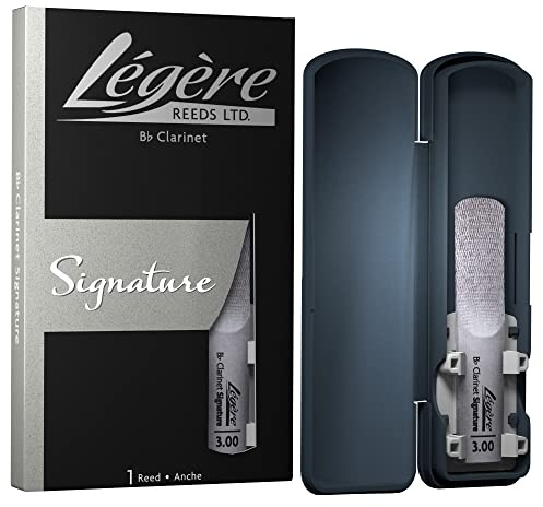 Légère Reeds - Bb-Klarinettenblatt, Signature, Blattstärke 3.00 (BBSS3.00) - Hochwertiges synthetisches Holzblasrohr