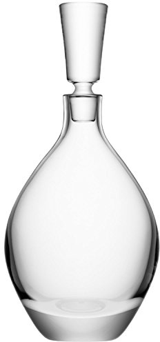 LSA International Julia Decanter 1L Clear| 1 Unit | Mouthblown & Handmade Glass | JU02